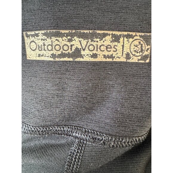 Outdoor Voices Small Heather Grey Leggings Black Great Condition - Picture 4 of 9